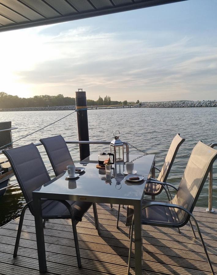 Hausboot Fjord Baltica Mit Dachterrasse In Barth Hotel ภายนอก รูปภาพ