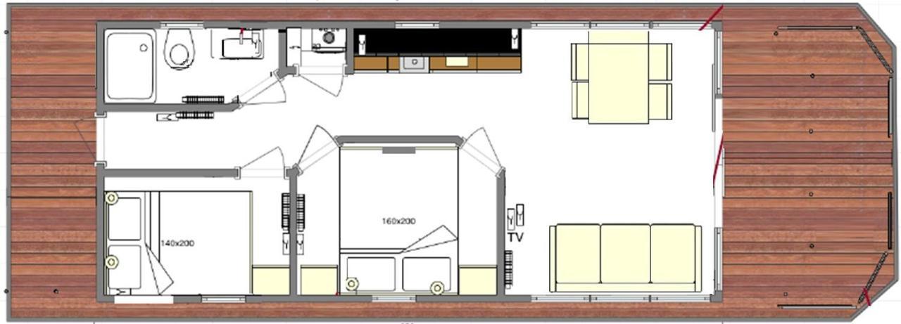 Hausboot Fjord Baltica Mit Dachterrasse In Barth Hotel ภายนอก รูปภาพ